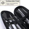 Travel Utensils with Case, Quatish Portable Silverware Set for Work, Lunch Reusable Travel Cutlery Set