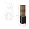 Corner Bar Cabinet Cleveland, Living Room, Natural Oak / Black