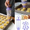 1pc Cookie Press; Clear Cookie Press Gun Kit; Multifunctional Cake Piping Gun; Cookie Press For Baking With Discs And Nozzles; Cookie Gun Press