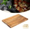 Thyme & Table 12" x 18" Acacia Wood SoHo Cutting Board