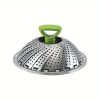 1pc; Foldable Steamer Rack; Stainless Steel Steamer Basket; Folding Steamer Insert For Veggie; Fish; Seafood; Bun; And More; Kitchen Gadgets; Kitchen